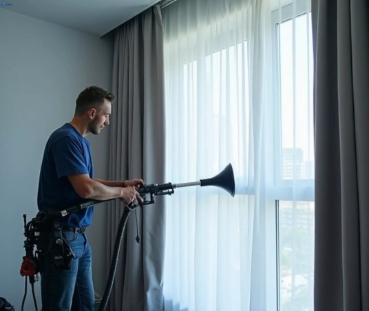 Professional commercial curtain cleaning process equipment Matty Curtain Cleaning roseville-chase-nsw